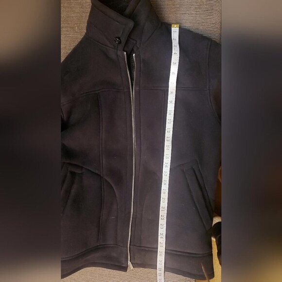 Streetwear Aviator Jacket Black Sherpa Lined Vintage Bomber - Picture 9 of 12